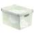 CURVER Deco L storage box, 22 liters, romantic floral design, white and green