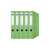 Set of 5 Donau A4 50mm light green ring binders