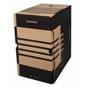 DONAU Archiválódoboz, A4, 200 mm, karton, DONAU, natúr 138614004 - Archiváló doboz