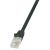 LogiLink Cat5e U/UTP Patch kábel, 1.5m, Fekete