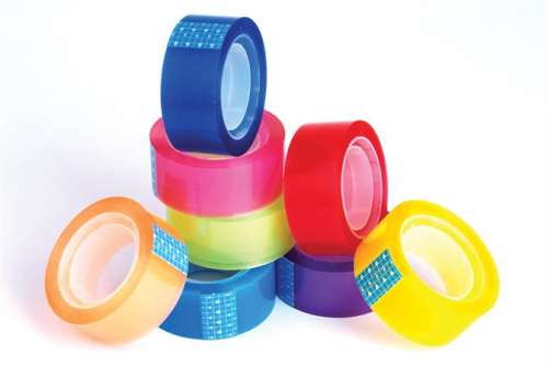 DONAU colored stationery tape, 18 mm x 18 m, assorted colors