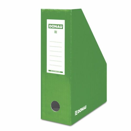 DONAU green cardboard magazine file holder