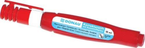DONAU Correction Pen with Plastic Tip, 10 ml, red