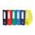DONAU magazine files, assorted colors, 80mm, for A4 documents, cardboard, foldable