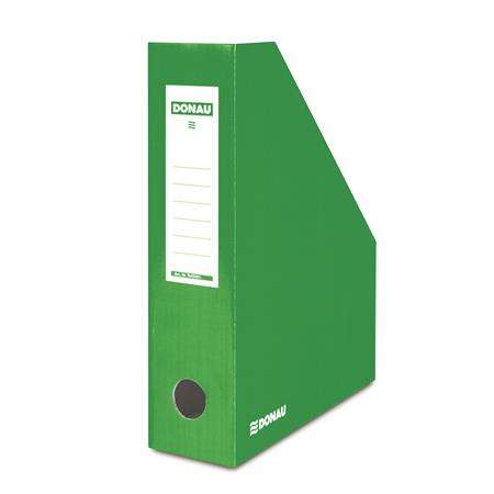 DONAU green cardboard magazine file, 80mm, A4 size, for documents, catalogs, folders