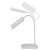 Emos EDDY white desk lamp with 2 flexible arms