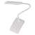 Emos EDDY white desk lamp with flexible arm