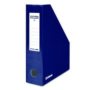 DONAU dark blue cardboard magazine file, 80mm spine - Magazine file