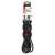 Emos 3-socket extension cord with switch, 1.5m, black, packaged