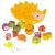 Ohye Hedgehog Balancing Toy with Fruit Blocks, Dice, and Threading Cord - Unassembled