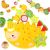 Ohye Hedgehog Balancing Toy with Fruit Beads and Dice - Stacking and Threading Game