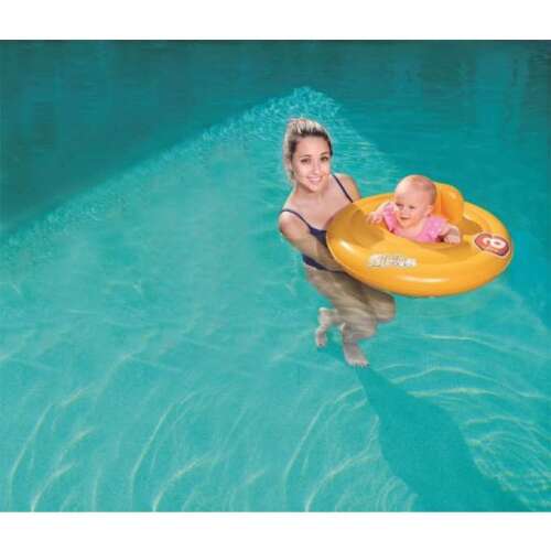 BESTWAY 32096 Baby Schwimmring Pontonrad mit Sitz orange max 15kg 6-18 Monate 58563877
