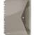 DONAU A4 document folder, smoke grey, with flap, for loose leaf binders