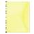 DONAU A4 dosar de documente din PP galben cu clapetă și închidere cu buton