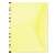 DONAU A4 dosar de documente din PP galben cu clapetă și închidere cu buton