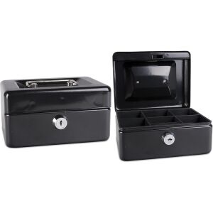 DONAU Cutie de bani, 15,2x11,5x8 cm, DONAU, negru 134185247 - Casete bani