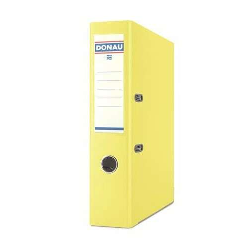DONAU Premium A4 Ring Binder, 75mm, Lemon Yellow