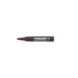 Crveni permanentni marker, 1-3 mm, ICO 11, vodootporan - Marker