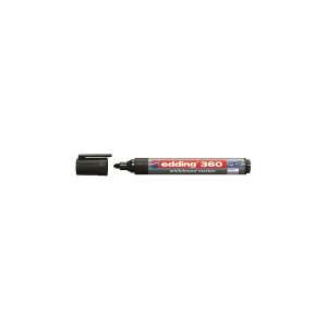 Marker pentru tablă albă Edding 360, negru, 1,5-3 mm, vârf rotund, fără capac - Markere