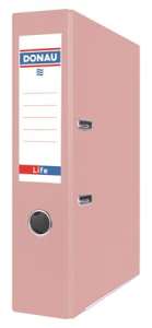 DONAU Life A4 ring binder, 75mm, pastel pink - Ring binder