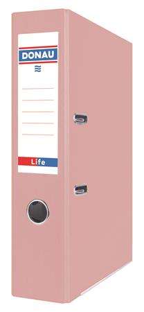 DONAU Life A4 ring binder, 75mm, pastel pink