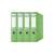 DONAU A4 ring binder, light green, 75mm, pack of 4