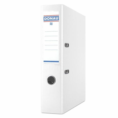 DONAU A4 krúžkový viazač, biely, 75 mm chrbát