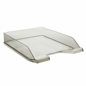 DONAU Shelf tray, plastic, DONAU, translucent smoke 133600358 - Desktop Organizer