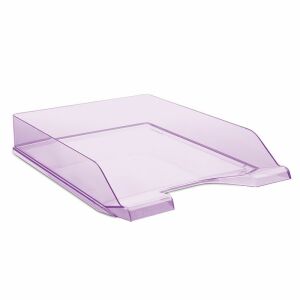 DONAU Shelf tray, plastic, DONAU, translucent purple 134127997 - Desktop Organizer