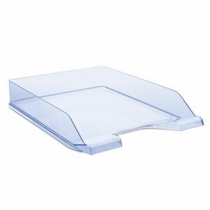 DONAU Shelf tray, plastic, DONAU, translucent blue 134270520 - Desktop Organizer