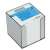 DONAU Memo Cube in plastic box, white, 90x90x85 mm, 800 sheets
