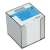 DONAU Memo Cube in plastic box, white, 90x90x85 mm, 800 sheets