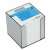 DONAU Memo Cube in plastic box, white, 90x90x85 mm, 800 sheets
