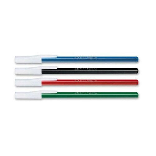 ICO Signetta ballpoint pens, 0.7mm, set of 4 assorted colors