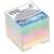 DONAU Memo Cube, 83x83x75 mm, colored, not glued, in plastic box, 750 sheets