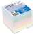DONAU Memo Cube, 83x83x75 mm, colored, not glued, in plastic box, 750 sheets