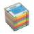 DONAU Note Box with Coloured Paper, 90x90x85 mm, 800 sheets, neon colors