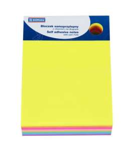 DONAU Self Adhesive Notes, 76x101 mm, 280 sheets, assorted colors - Notepad