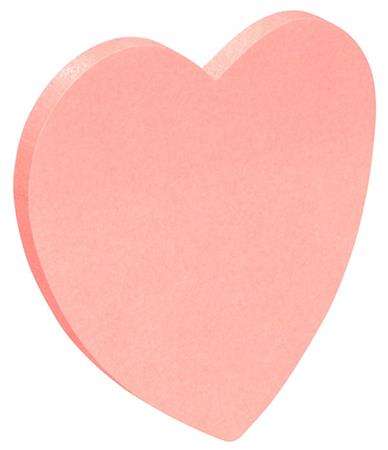 Pink heart shaped sticky note, Donau