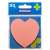 Package of 50 pink heart shaped sticky notes, Donau