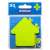 Pack of 50 green arrow shaped sticky notes, DONAU