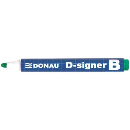 DONAU D-signer B táblamarker, zöld, 2-4 mm kúpos hegy