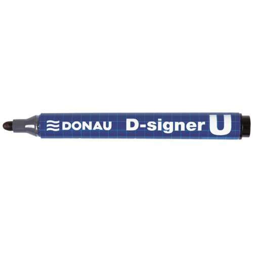 DONAU D-signer U black alcohol marker, 2-4 mm chisel tip