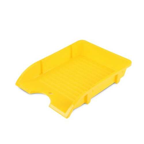 DONAU Shelf tray, plastic, unbreakable, DONAU "Solid", yellow 79719525