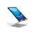 Stojak na tablet Durable RISE srebrny z tabletem, widok pod kątem