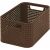 Curver Style S 6L dark brown rattan effect storage basket