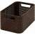 Curver rattan effect storage basket, dark brown, 6 liters