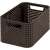 Curver rattan effect storage basket, dark brown, 6 liters