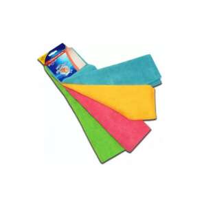 Vileda Microfibre Colors XL 4 pachete de șervețele de curățare în culorile albastru, galben, verde și roz - Lavete din microfibre