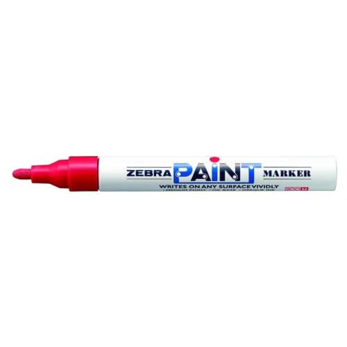 Zebra Paint Marker, red, oil-based, permanent marker, writes on any surface